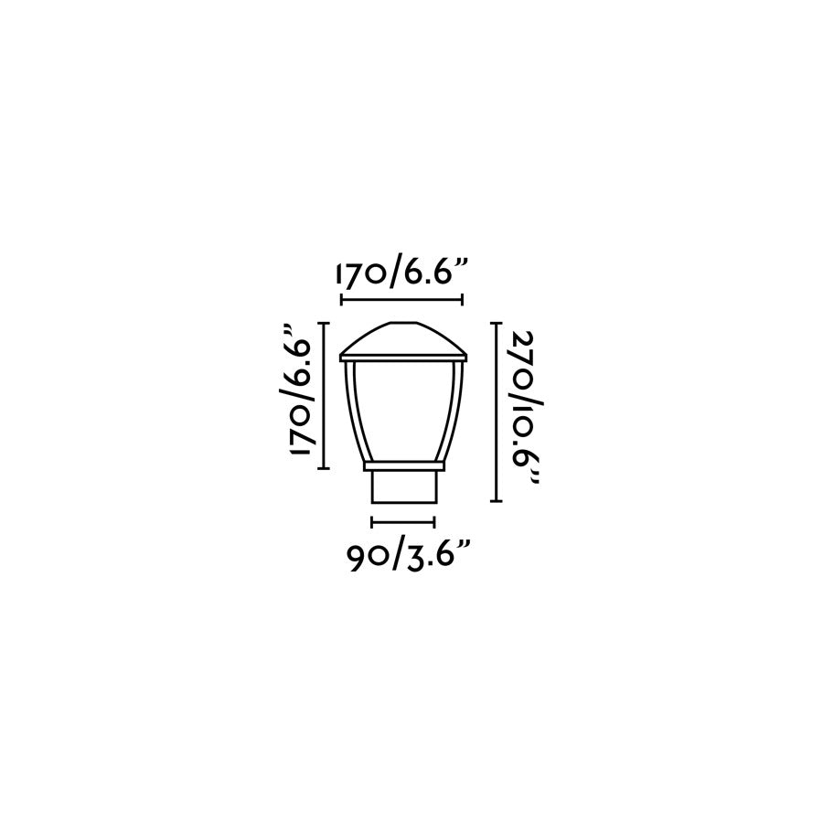 Luminaria sobremuro WILMA con protección IP44, perfecta para jardines y terrazas