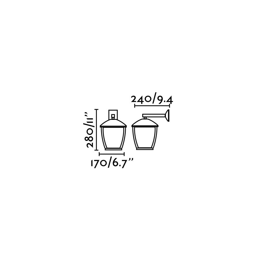 Luminaria de superficie con protección IP44 contra polvo y agua