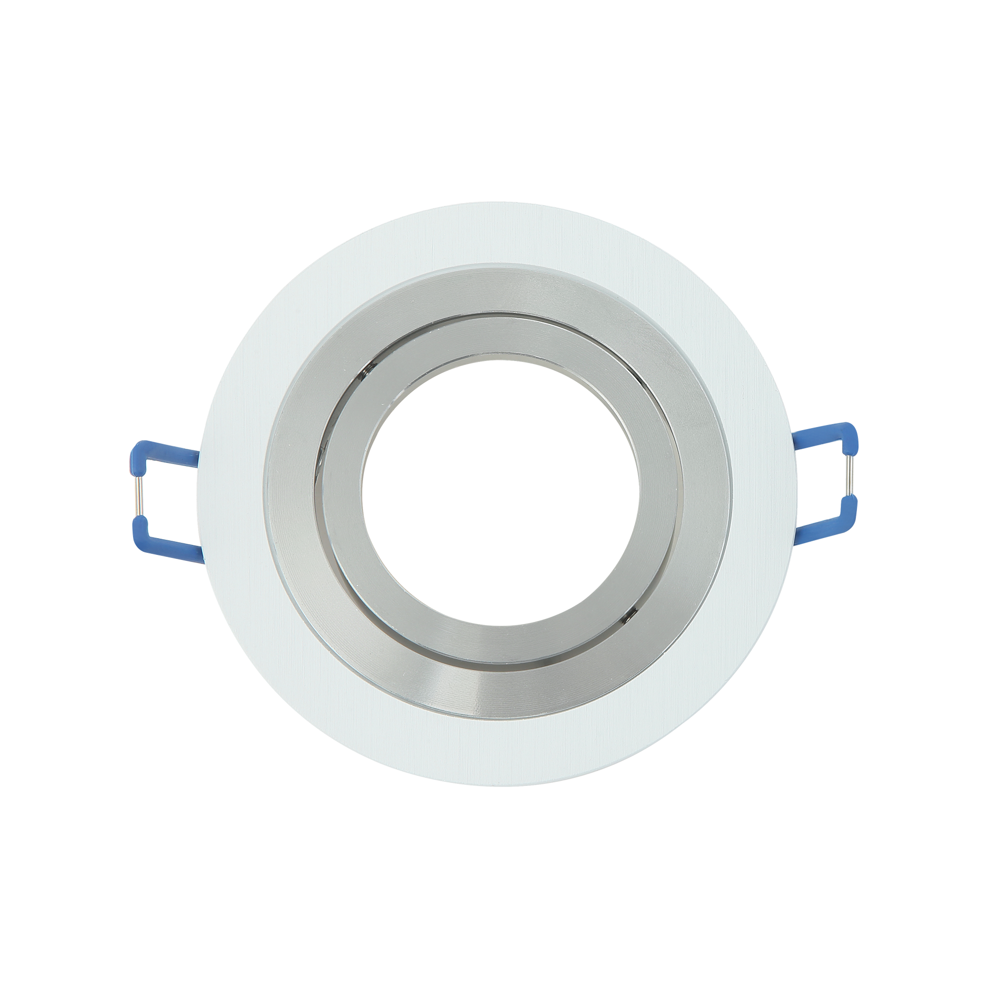Foco empotrable Cenote fabricado en Aluminio color Blanco / Cromo