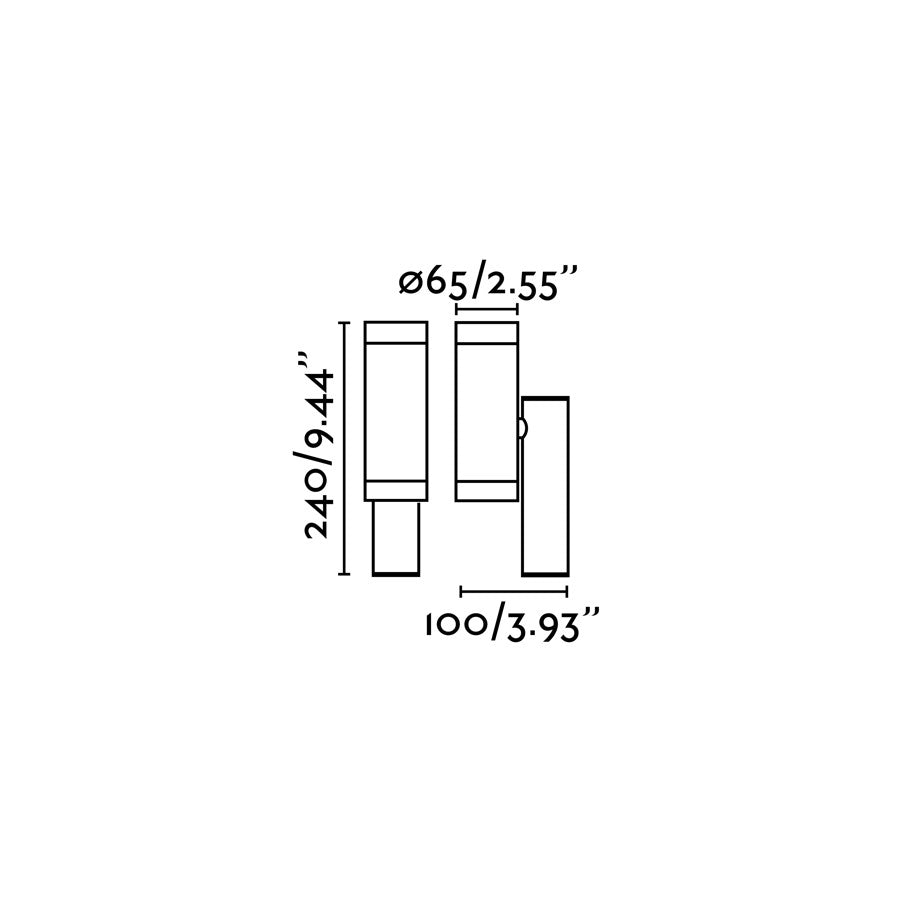Aplique STEPS con protección IP44 contra salpicaduras, perfecto para jardines