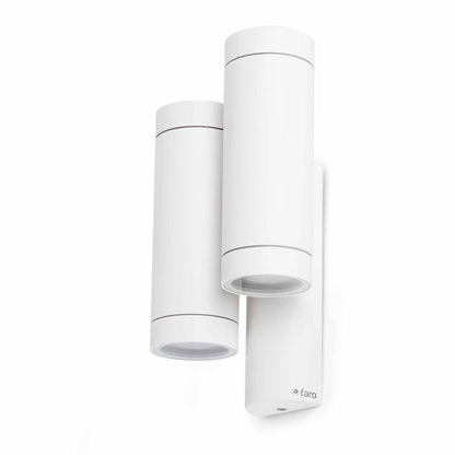 Aplique STEPS de Pared Doble Blanco FARO para exterior, referencia 75502