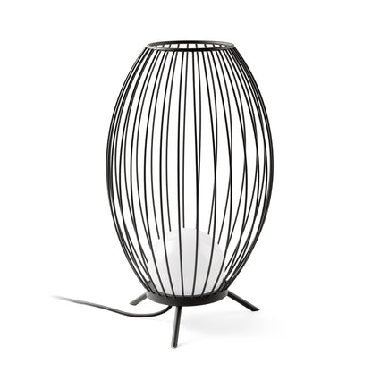 Lámpara Portátil Cage de Exterior Gris Oscuro FARO 75608