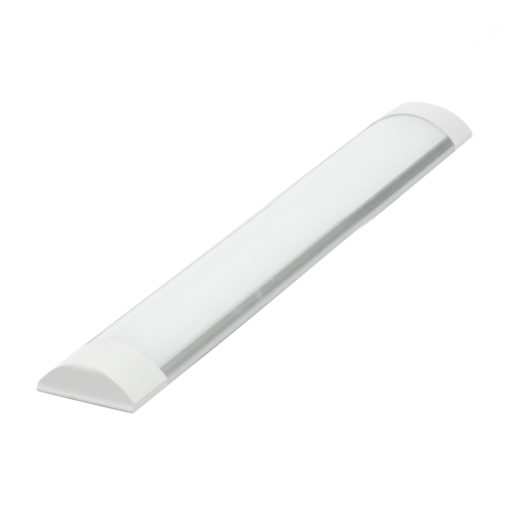 Regleta Sergin 18w 4000k blanca de Fabrilamp, vista frontal.