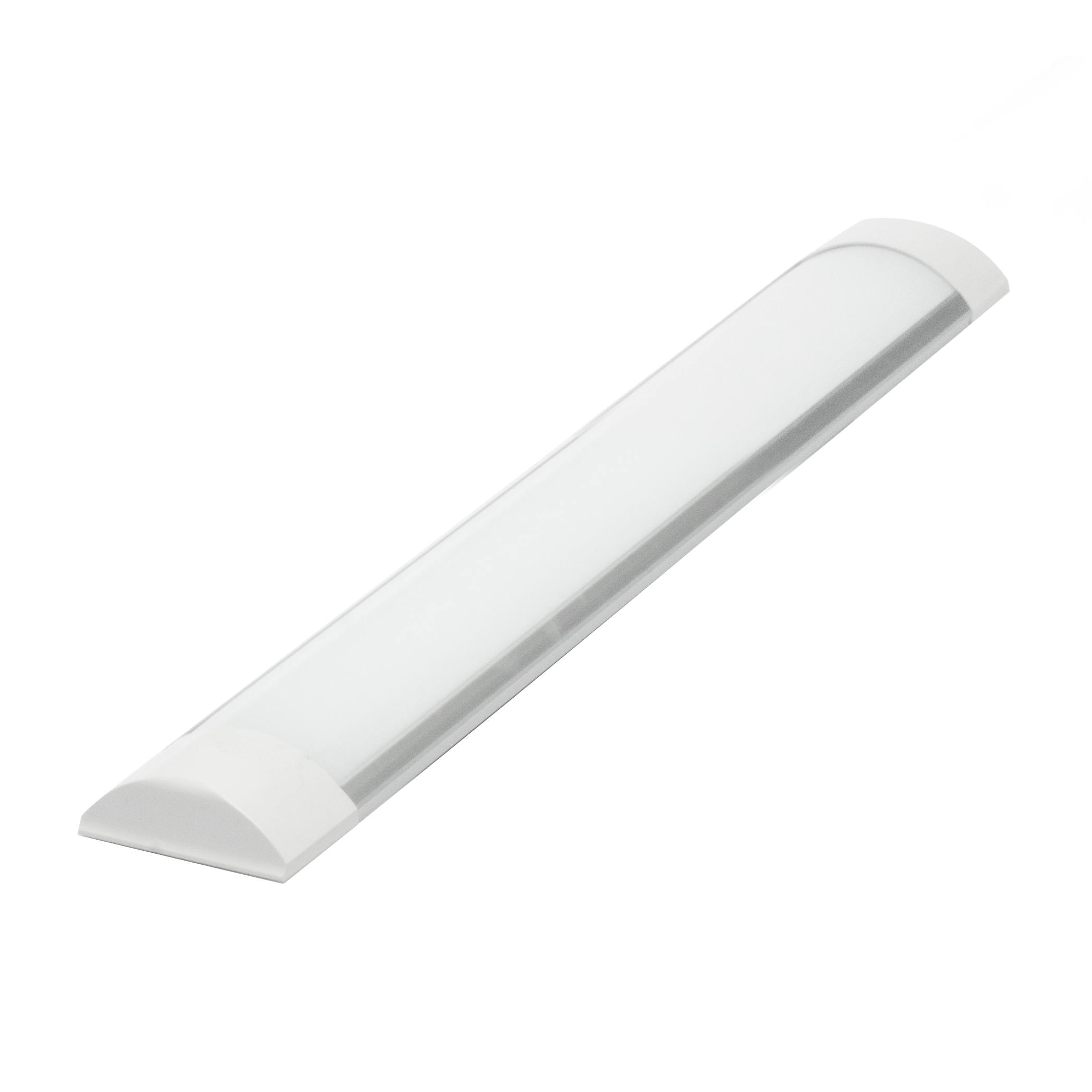 Regleta Sergin 18w 4000k blanca de Fabrilamp, vista frontal.