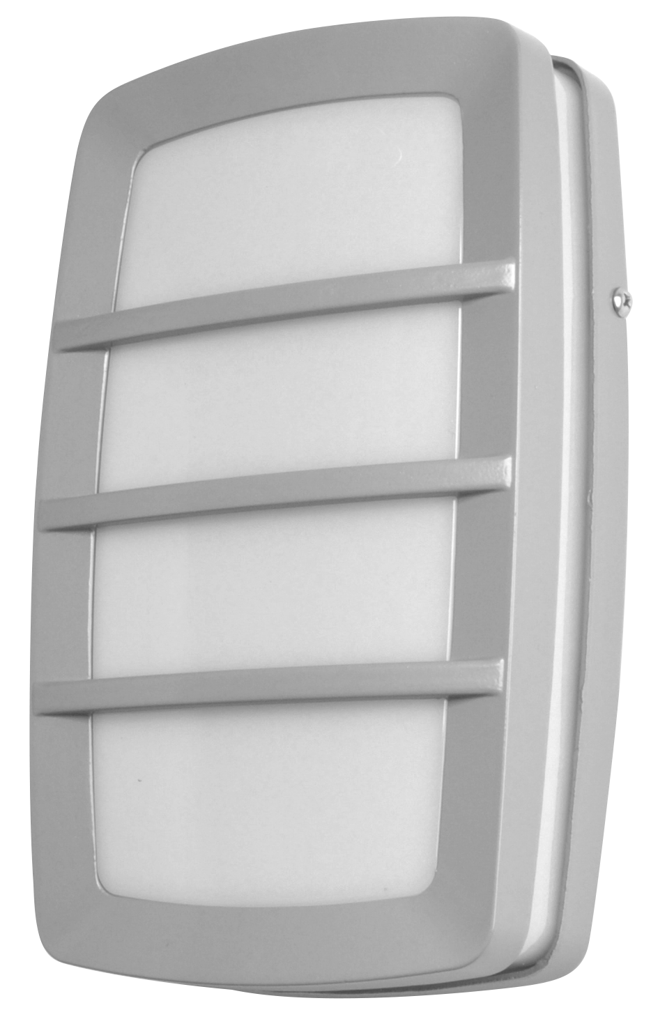 Aplique Capella fabricado en aluminio color gris, ideal para iluminar tu exterior con estilo