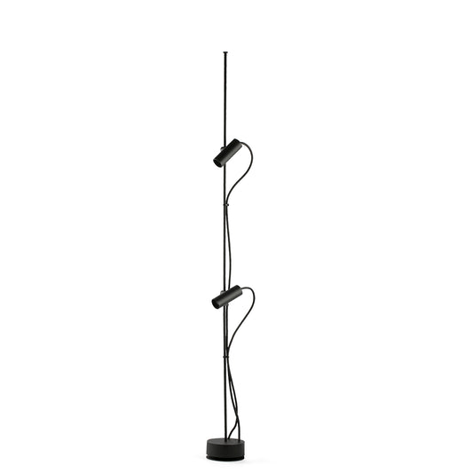 Baliza LED para senderos CLAP Negra Faro 75705-233, iluminación exterior moderna