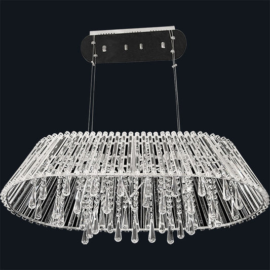 Lámpara de Techo ESTALACTITE de cristal con 16 luces G4 de Interlusa, vista frontal