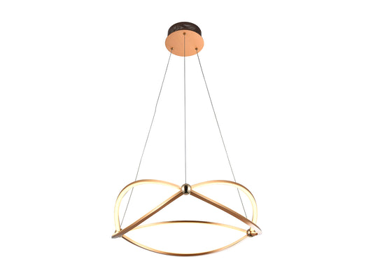 Lámpara de Techo LED Ocellis 60 cm Oro Rosa Regulable Schuller - vista principal | Schuller
