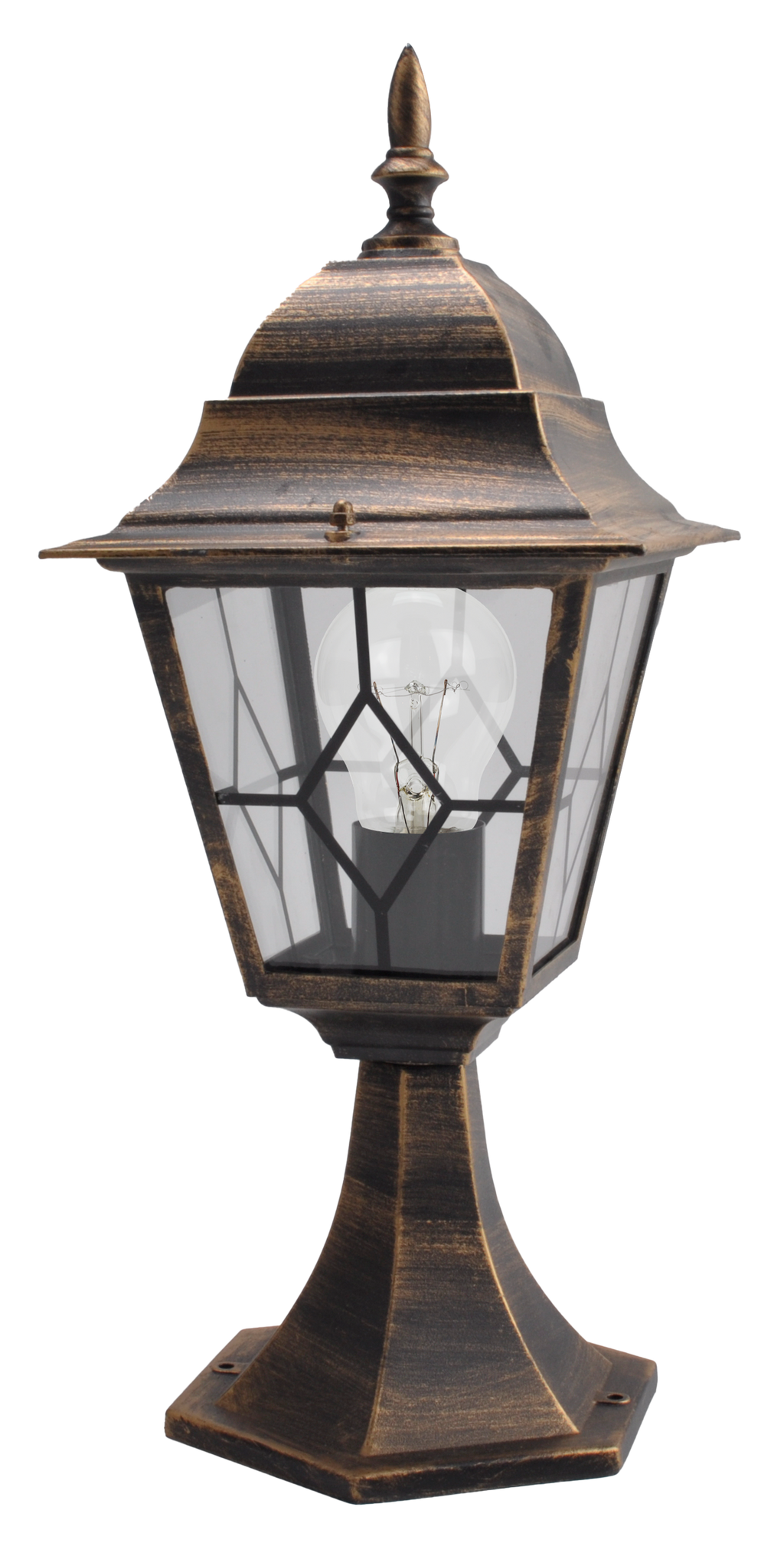 Sobremuro exterior de aluminio Bootes de Fabrilamp, color negro y oro, modelo 149371016, ideal para exteriores.