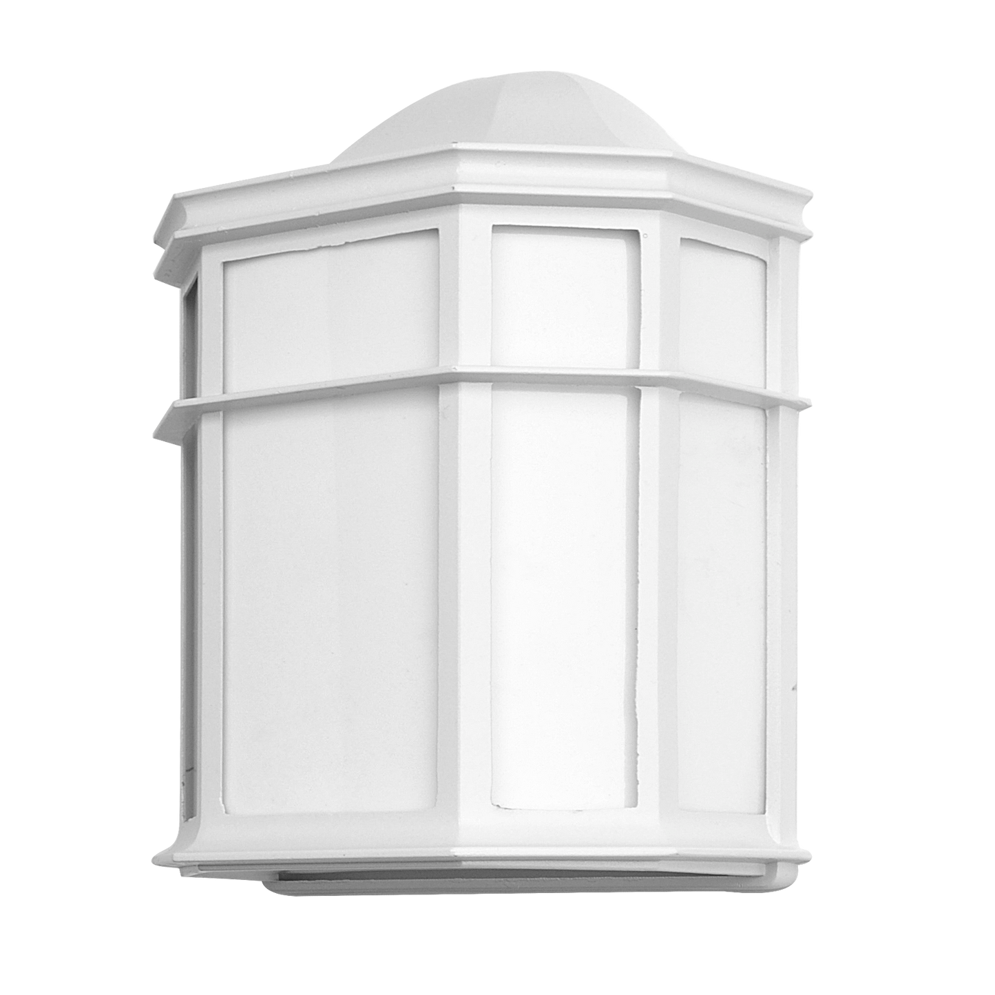 Aplique Exterior Aluminio Bellatrix 1xe27 Blanco 25x11x19,5 Cm IP44 de Fabrilamp