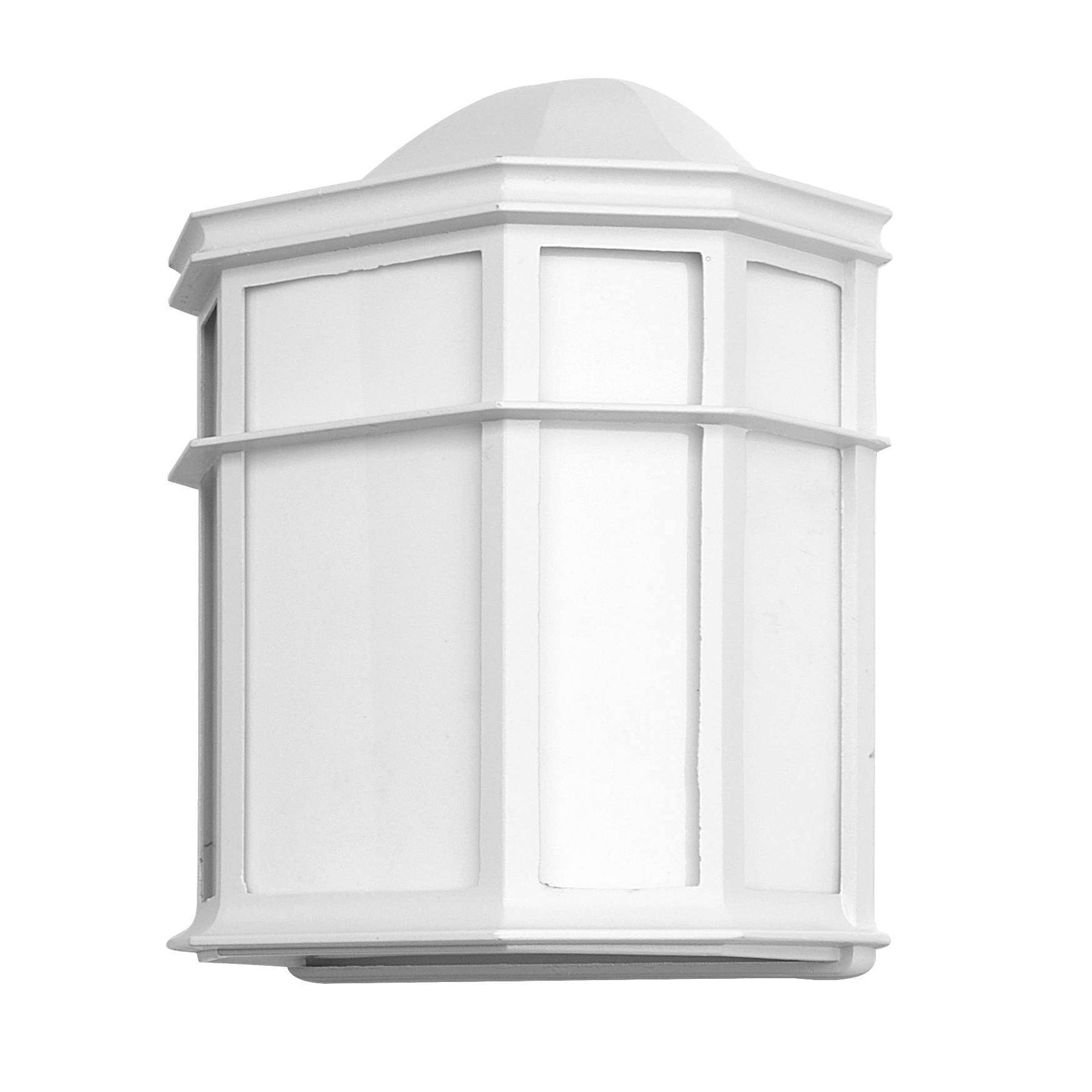 Aplique Exterior Aluminio Bellatrix 1xe27 Blanco 25x11x19,5 Cm IP44 de Fabrilamp