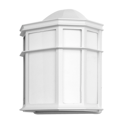 Aplique Exterior Aluminio Bellatrix 1xe27 Blanco 25x11x19,5 Cm IP44 de Fabrilamp