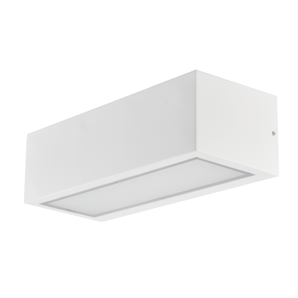 Aplique Exterior Conga Blanco de Fabrilamp, iluminación moderna para exteriores, IP54, resistente al agua.