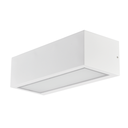 Aplique Exterior Conga Blanco de Fabrilamp, iluminación moderna para exteriores, IP54, resistente al agua.