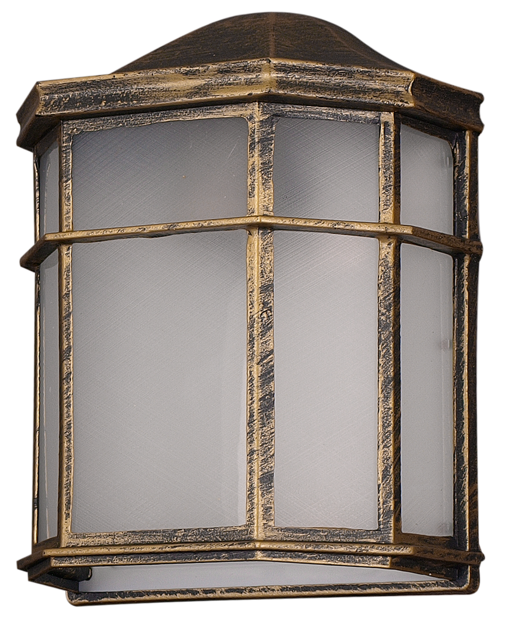 Aplique Bellatrix fabricado en Aluminio color Negro/Oro