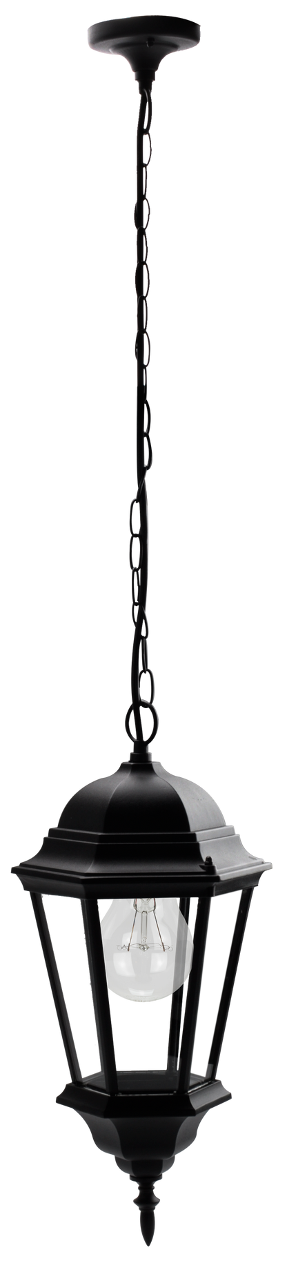 Colgante Regulus fabricado en aluminio color negro con protección IP44
