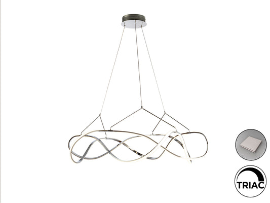 Lámpara Colgante LED Molly 110 cm Cromo Dimable Schuller - vista principal | Schuller