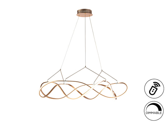 Lámpara Colgante LED Molly 110 cm Oro Rosa Dimable Schuller - vista principal | Schuller