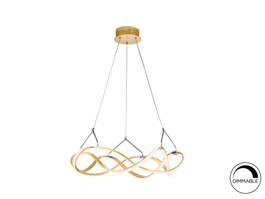 Lámpara Colgante LED Molly 53 cm Oro Rosa Schuller - vista principal | Schuller