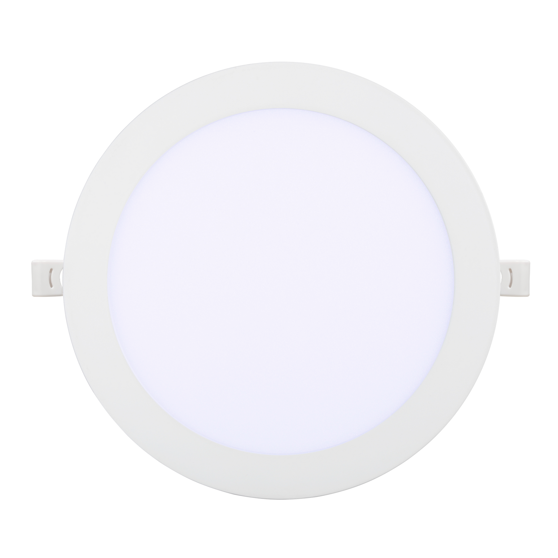 Downlight Obsidiana 4W 6500K blanco redondo, vista frontal. Fabrilamp en luzguru.com