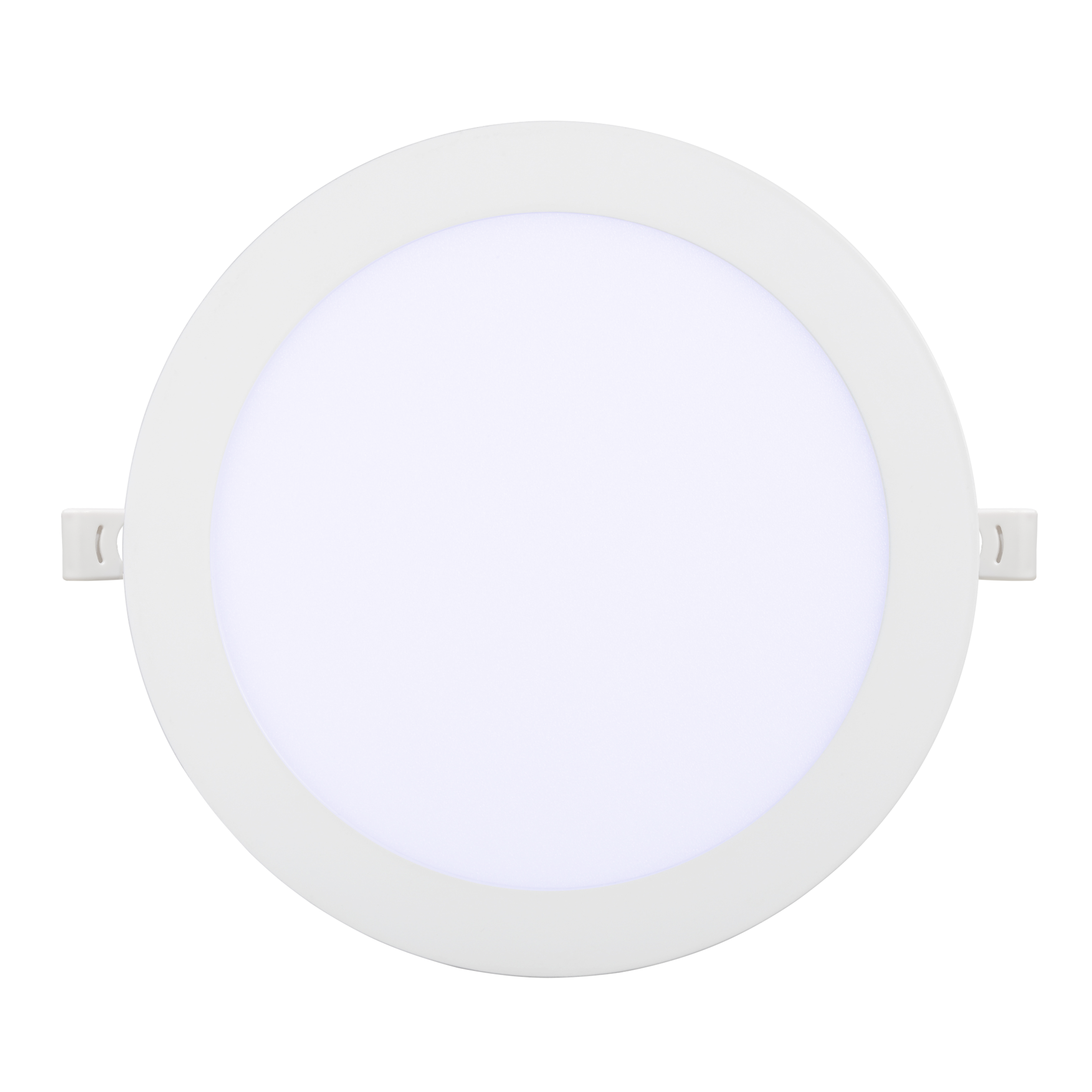 Downlight Obsidiana 4W 6500K blanco redondo, vista frontal. Fabrilamp en luzguru.com