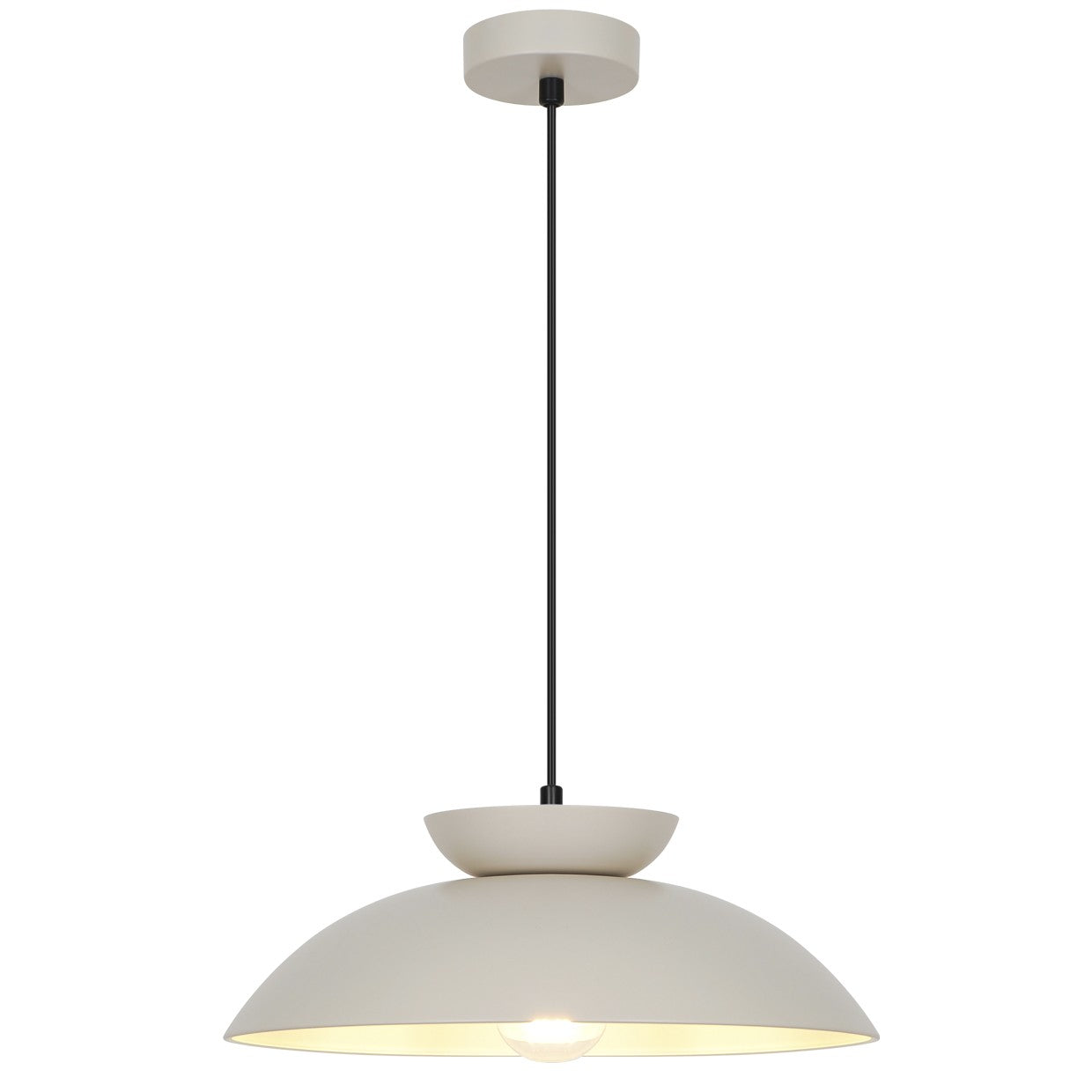 Colgante IDEA Beige ALEMAR con tulipas metal - Vista principal