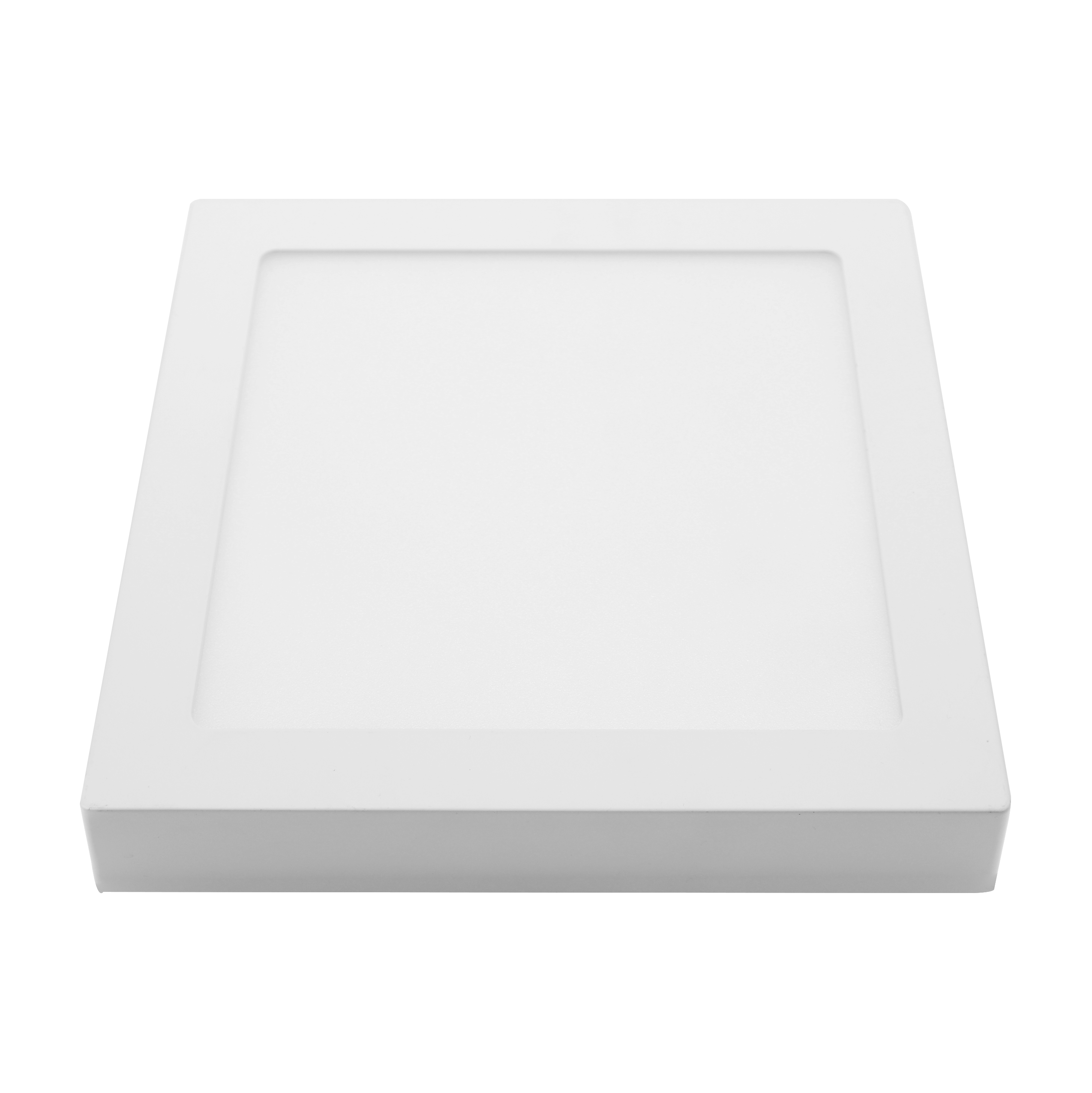 Downlight cuadrado superficie TOBA 18W 4000K blanco, vista frontal.