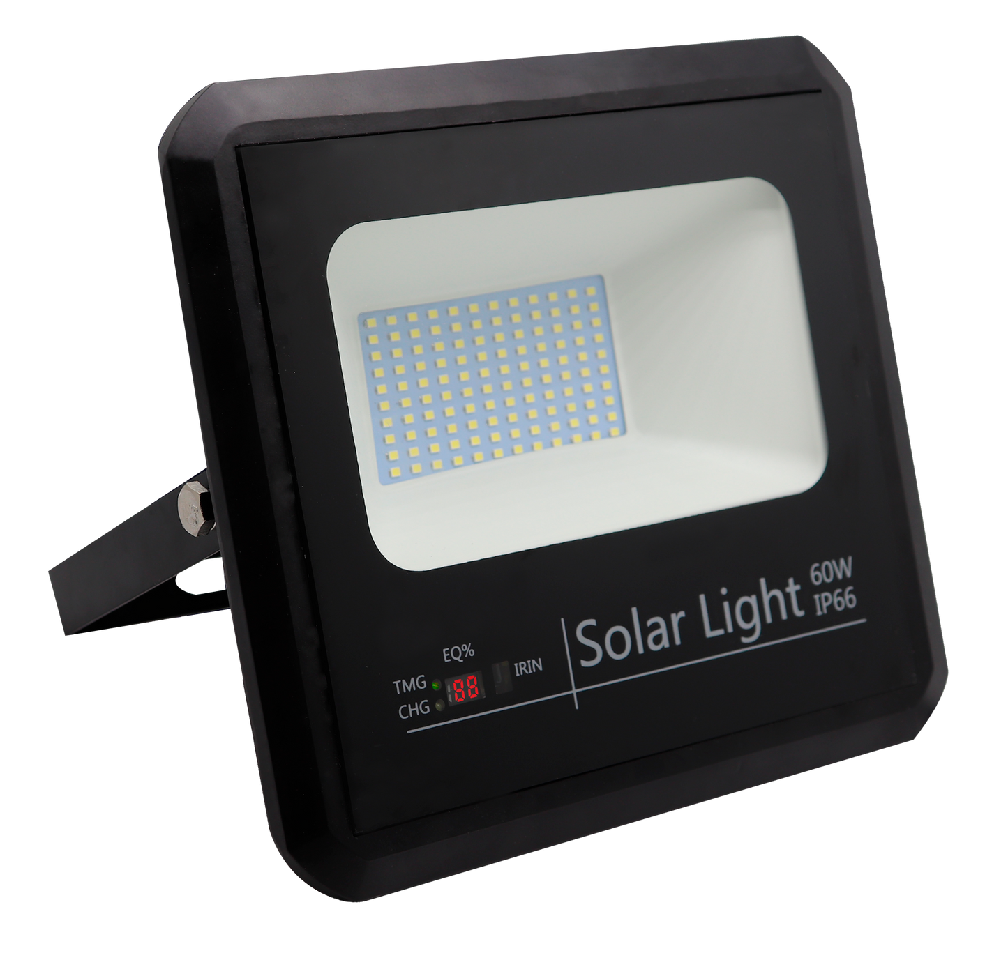 Proyector Solar Malaquita 60W Negro - Vista frontal, Fabrilamp