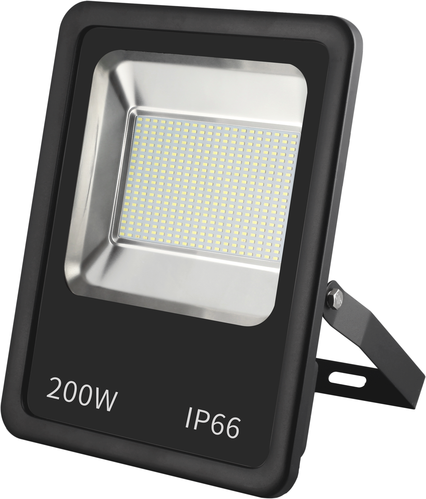 Proyector Dacita fabricado en aluminio color negro, ideal para iluminar jardines