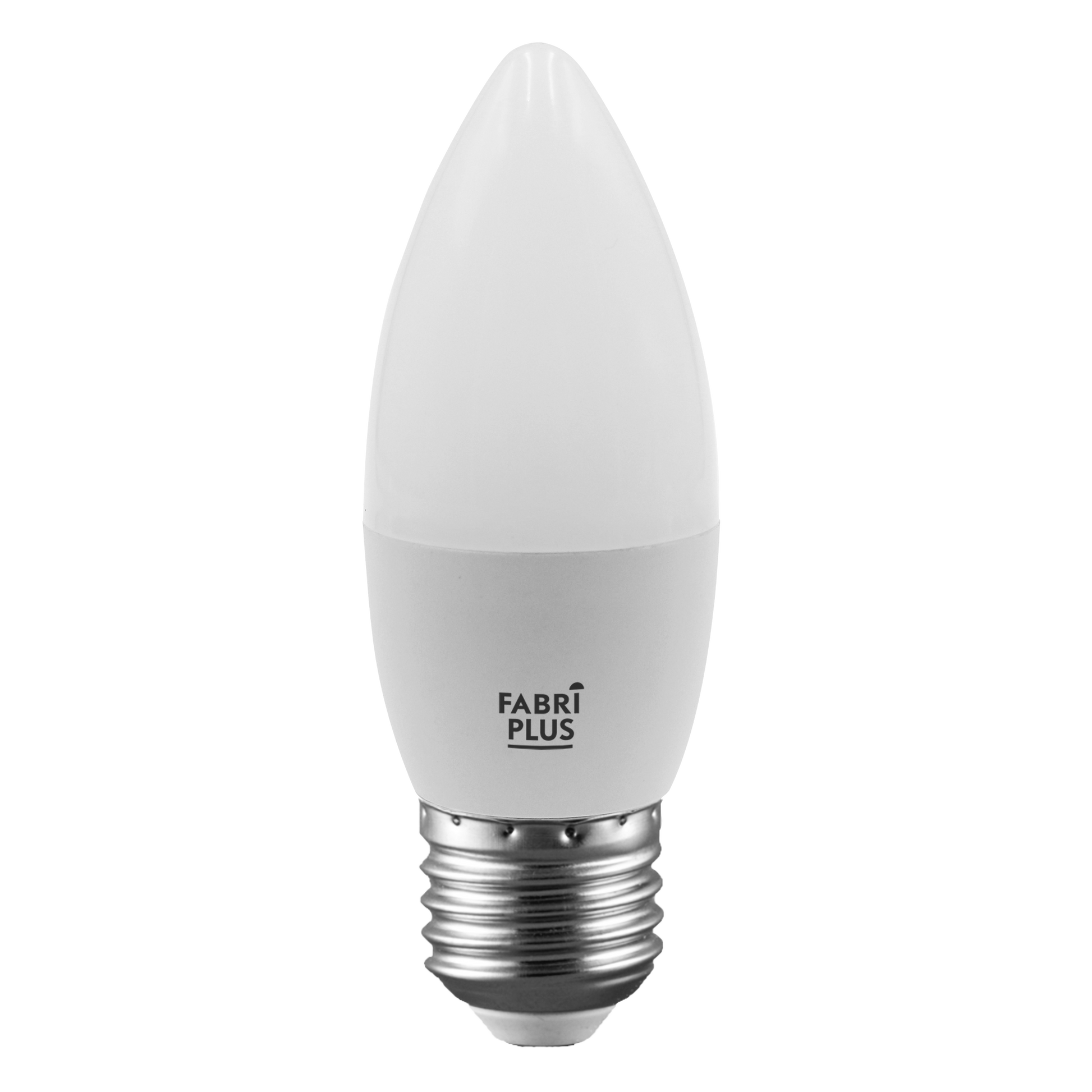 Bombilla Vela LED 7W 3000K Abrila E27 630lm - Vista frontal