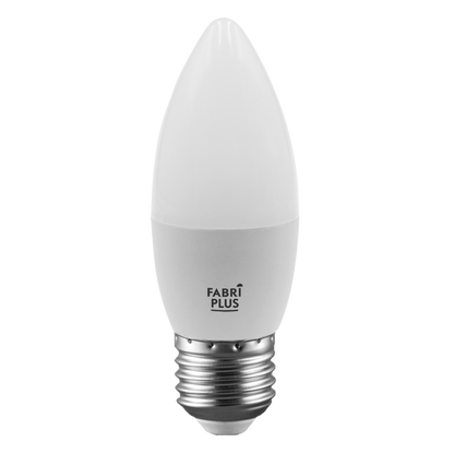 Bombilla Vela LED 7W 3000K Abrila E27 630lm - Vista frontal