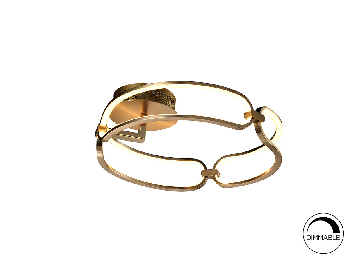 Plafón de Techo LED Colette Schuller - Ø47 cm, Oro rosa, No regulable | Schuller · Ref. 786430