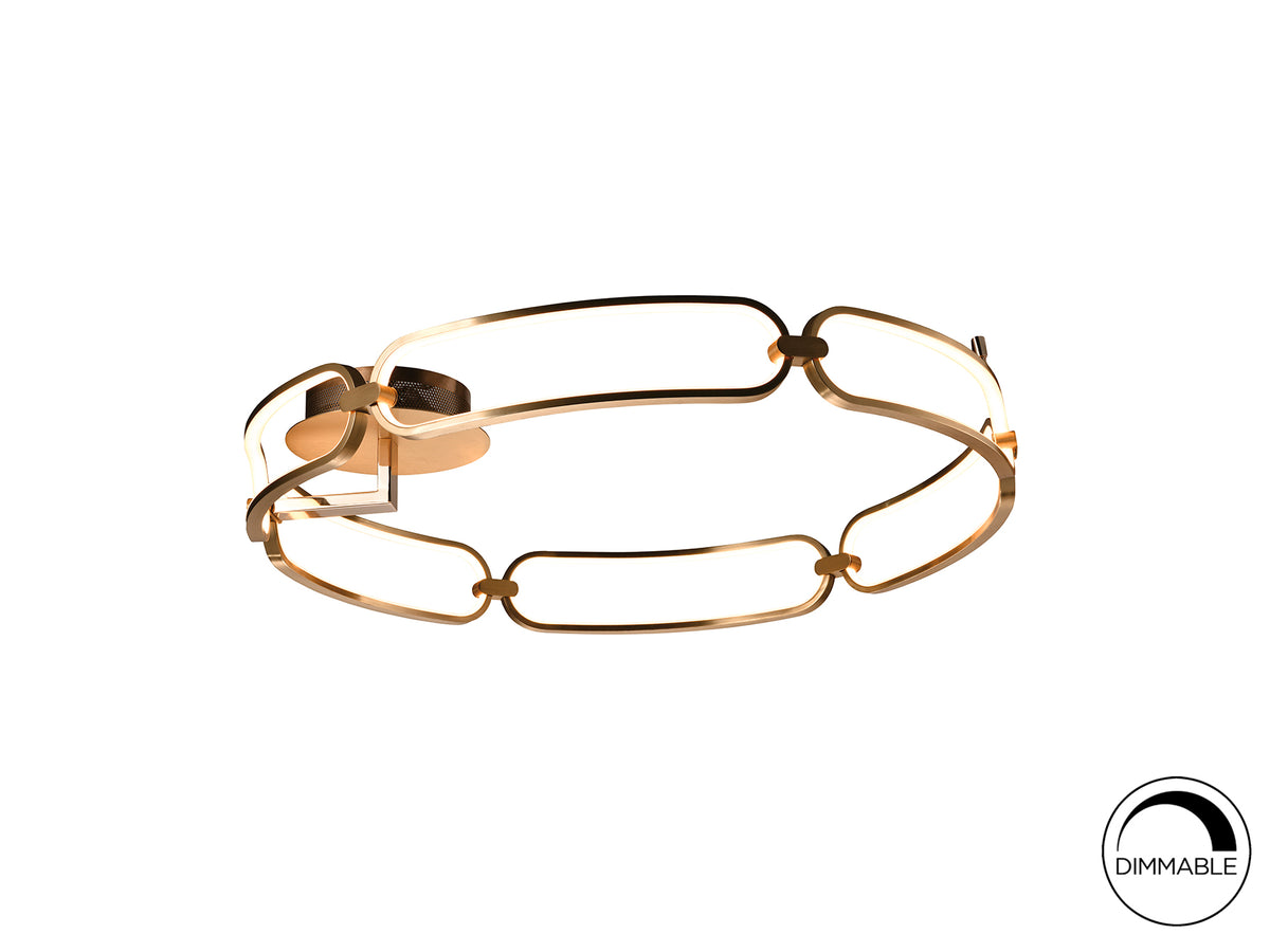 Plafón de Techo LED Colette 80 cm Oro Rosa Schuller - vista principal | Schuller