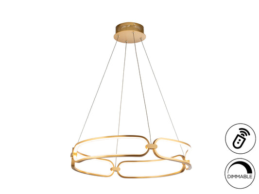 Lámpara Colgante LED Colette 60 cm Oro Rosa Dimable Schuller - vista principal | Schuller