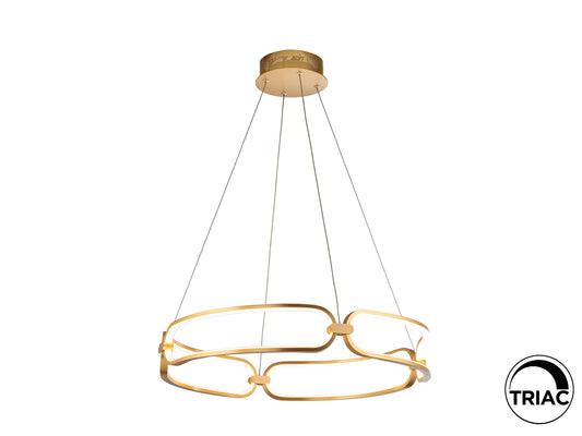 Lámpara de Techo LED Colette 60 cm Oro Rosa Regulable Schuller - vista principal | Schuller