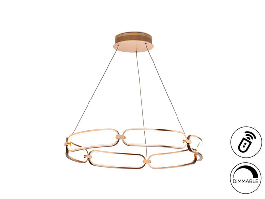 Lámpara Colgante LED Colette 80 cm Oro Rosa Dimable Schuller - vista principal | Schuller
