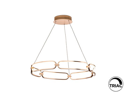 Lámpara de Techo LED Colette 80 cm Oro Rosa Regulable Schuller - vista principal | Schuller
