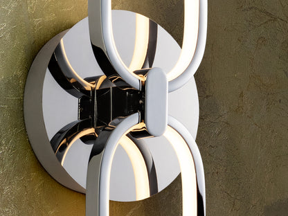 Aplique de Pared LED Colette 13W Cromo Schuller en ambiente decorado | Schuller