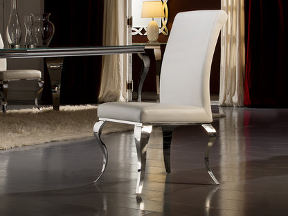 Silla Barroque Blanca Acero Inoxidable Clásica Schuller en ambiente decorado | Schuller · Ref. 792538