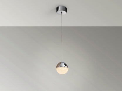 Lámpara Colgante LED Sphere 12 cm Cromo Schuller en ambiente decorado | Schuller