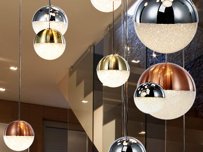 Lámpara Colgante LED Sphere 27 Luces Ø80 cm Dimable CCT Schuller en ambiente decorado | Schuller