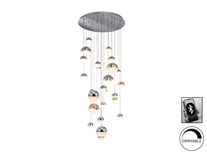 Lámpara Colgante LED Sphere 27 Luces Ø80 cm Dimable CCT Schuller - vista principal | Schuller