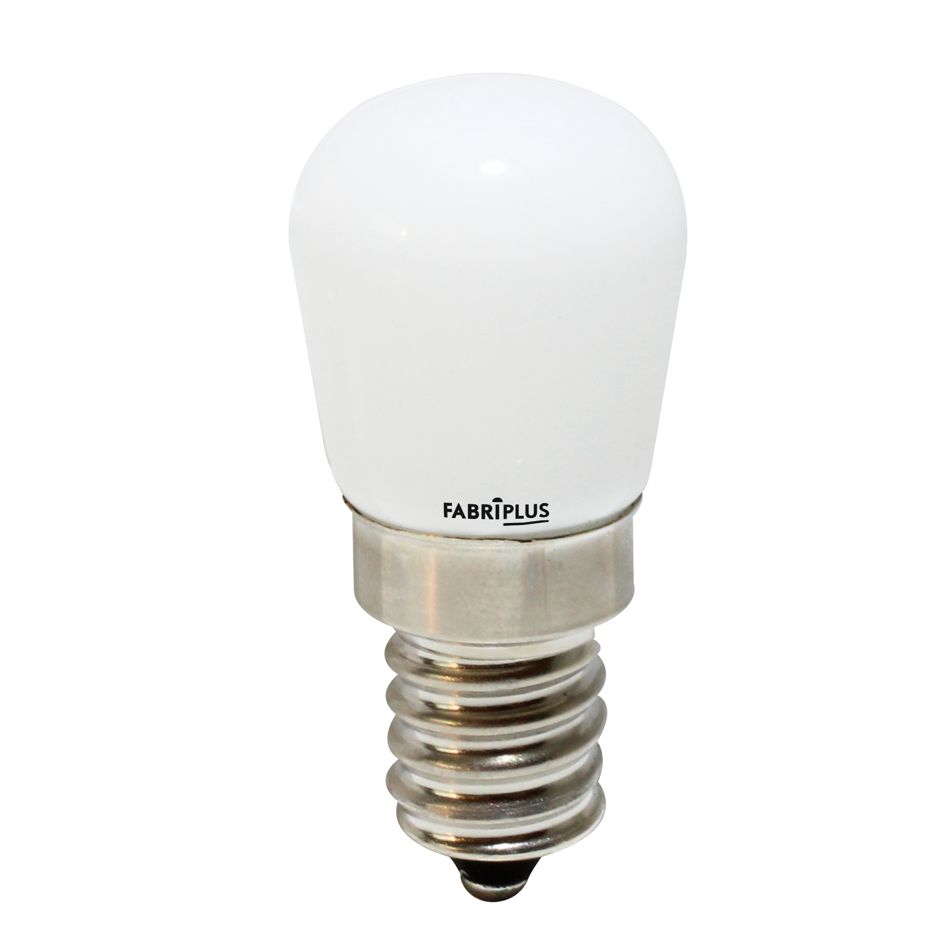 Bombilla Tubular LED Fabriplus 3.5W 6000K E14, vista frontal.