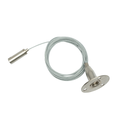 Kit cables fabricado en acero inoxidable color acero inoxidable para carril de focos