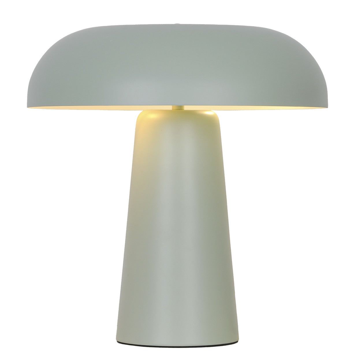 Lámpara sobremesa Idea verde Alemar - Vista principal con pantalla metálica