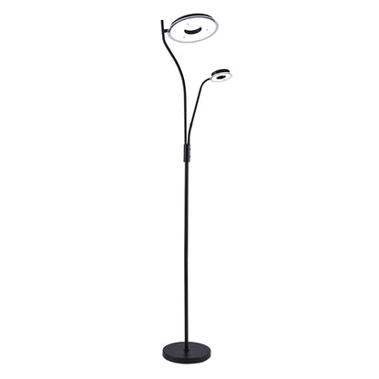Lámpara de pie LED GENOVA BELAIR 8001 BK con lector orientable