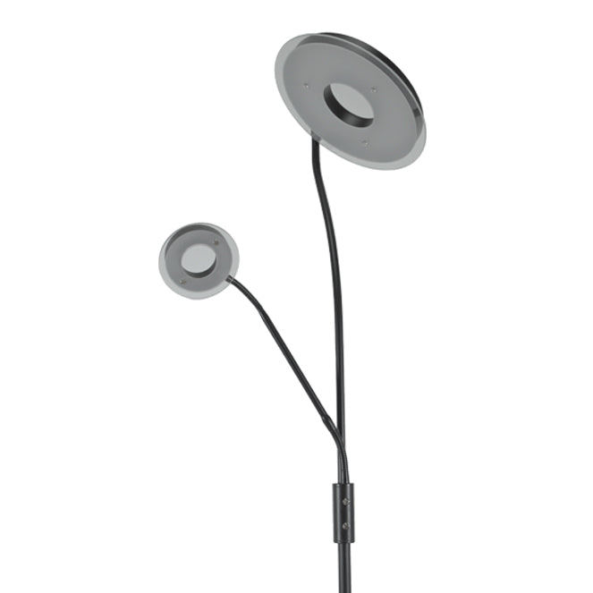Lámpara GENOVA fabricada en metal color negro con luz LED