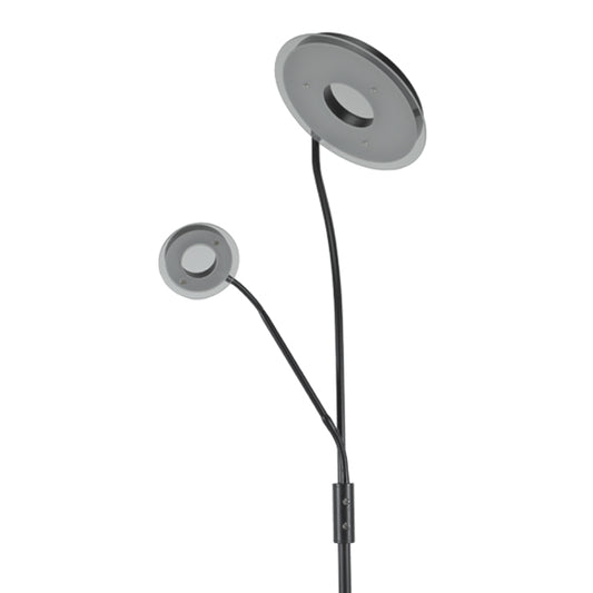 Lámpara GENOVA fabricada en metal color negro con luz LED