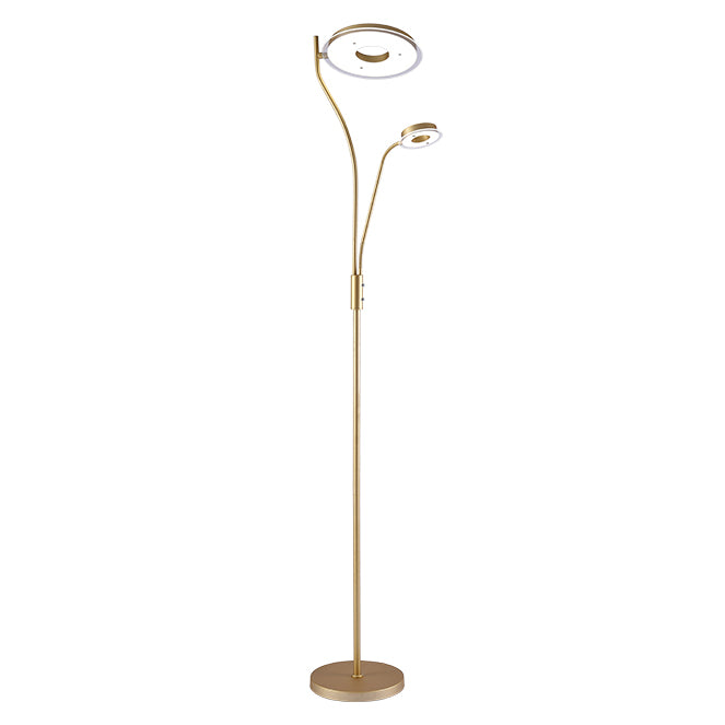 Lámpara de pie LED GENOVA BELAIR 8001 GL con brazo de lectura orientable