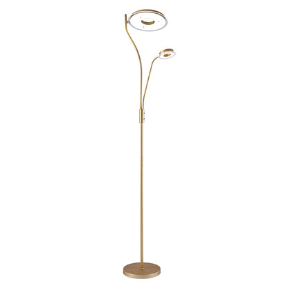 Lámpara de pie LED GENOVA BELAIR 8001 GL con brazo de lectura orientable
